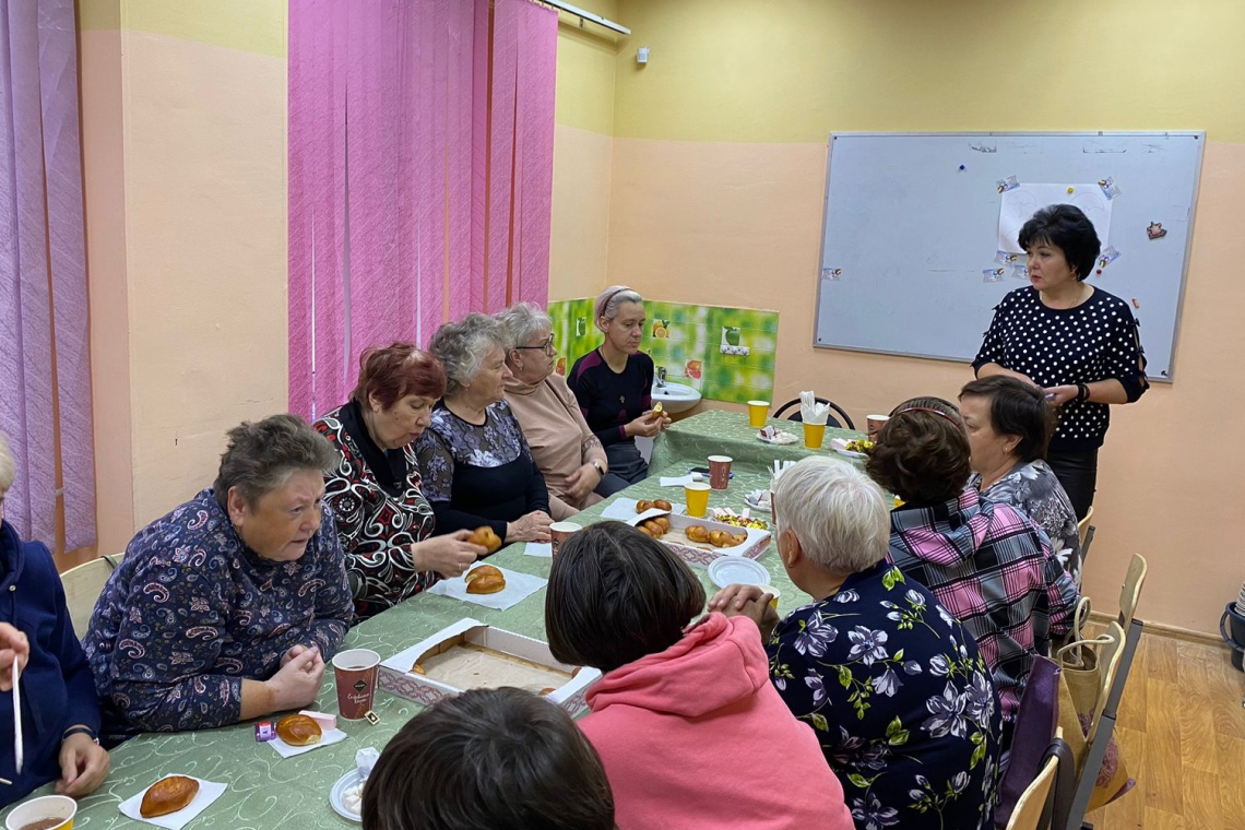 В досуговом центре состоялось чаепитие