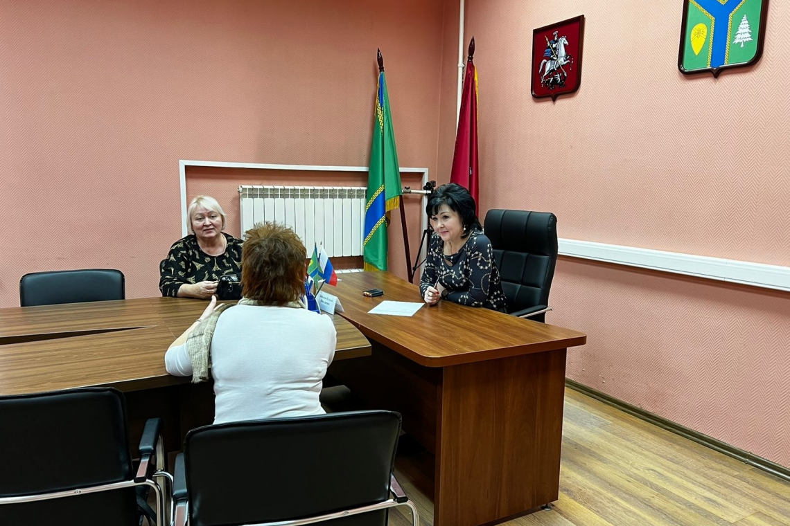 Глава муниципального округа Лебедева Н.Н. провела прием жителей