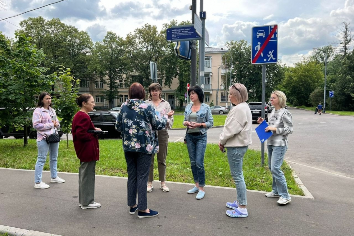 28 июня глава ВМО-МО Восточный в г. Москве Лебедева Н.Н. приняла участие в субботнем обходе территории